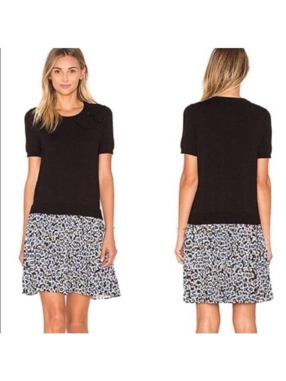 Kate spade midi length luxe old money casual cute comfy short floral dress xs